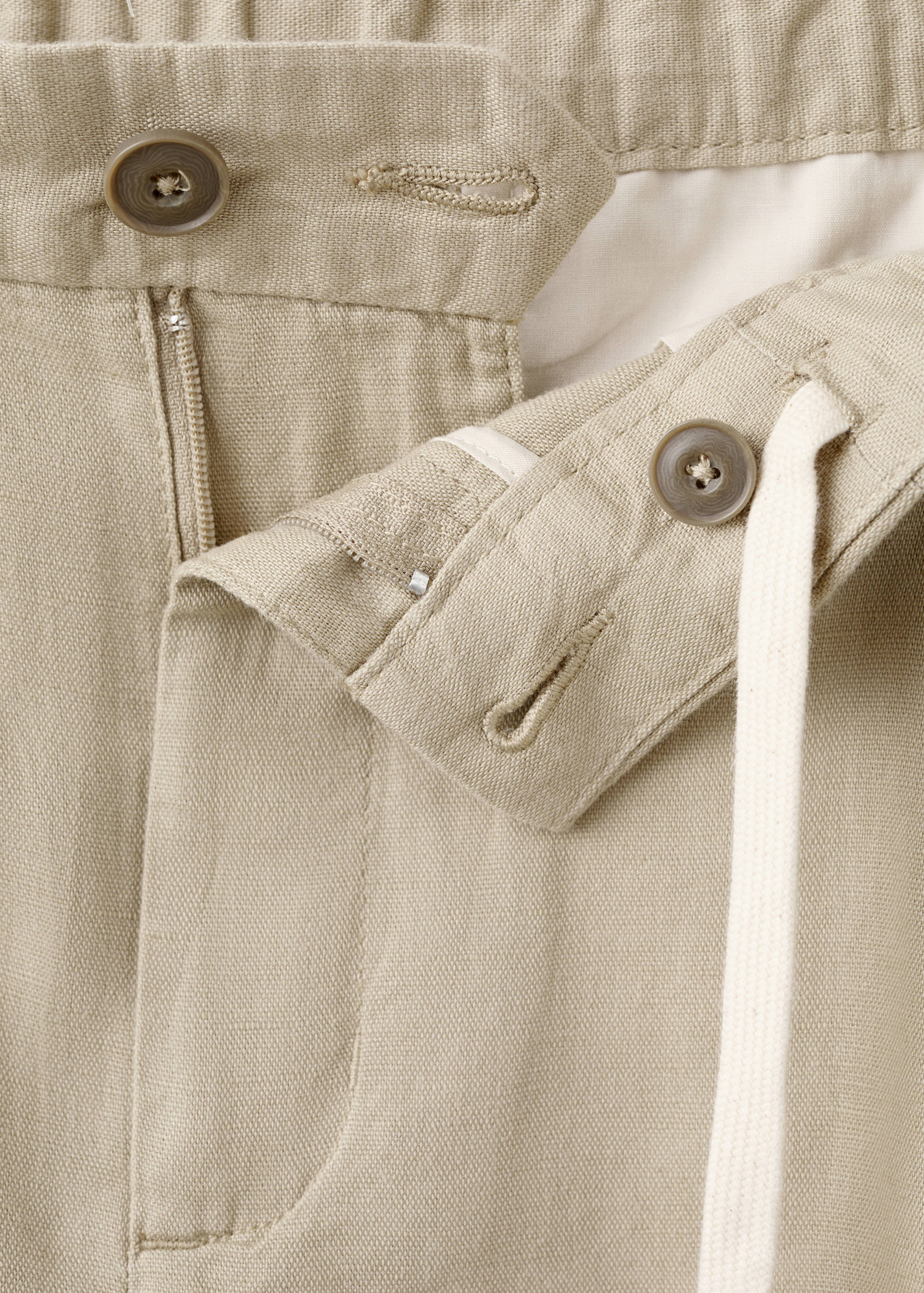 Mango trousers romelino in beige