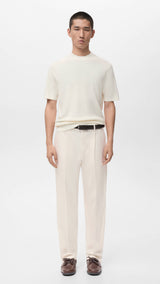 Mango trousers lighter in beige - 001