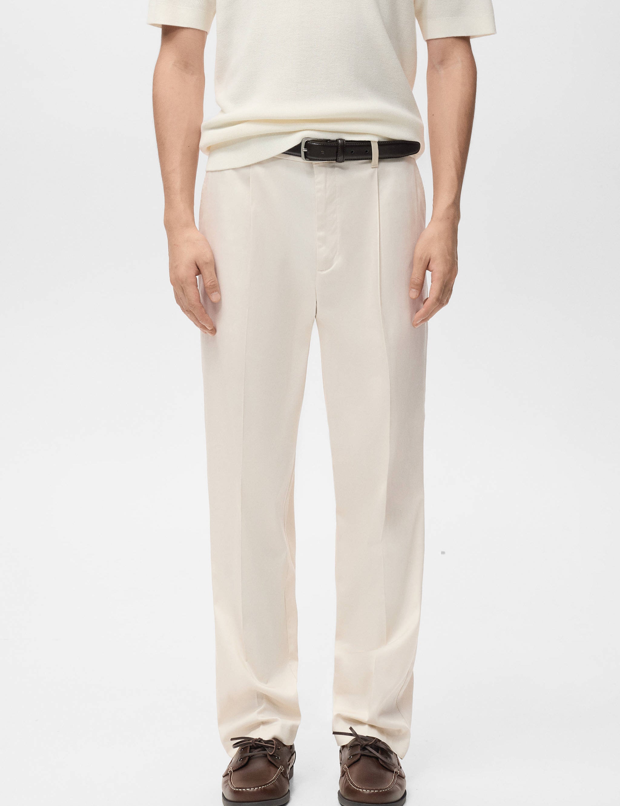 Mango trousers lighter in beige - 002