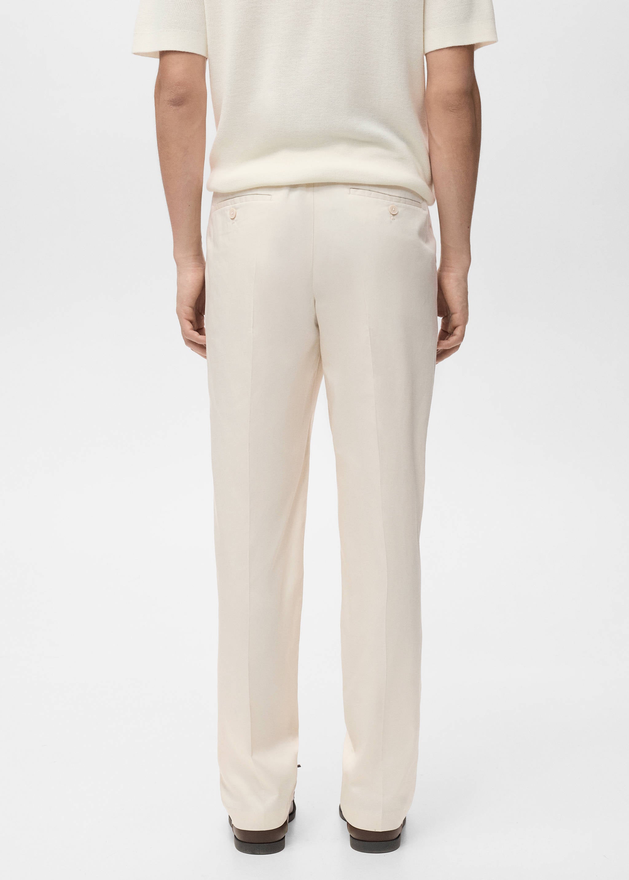 Mango trousers lighter in beige - 003
