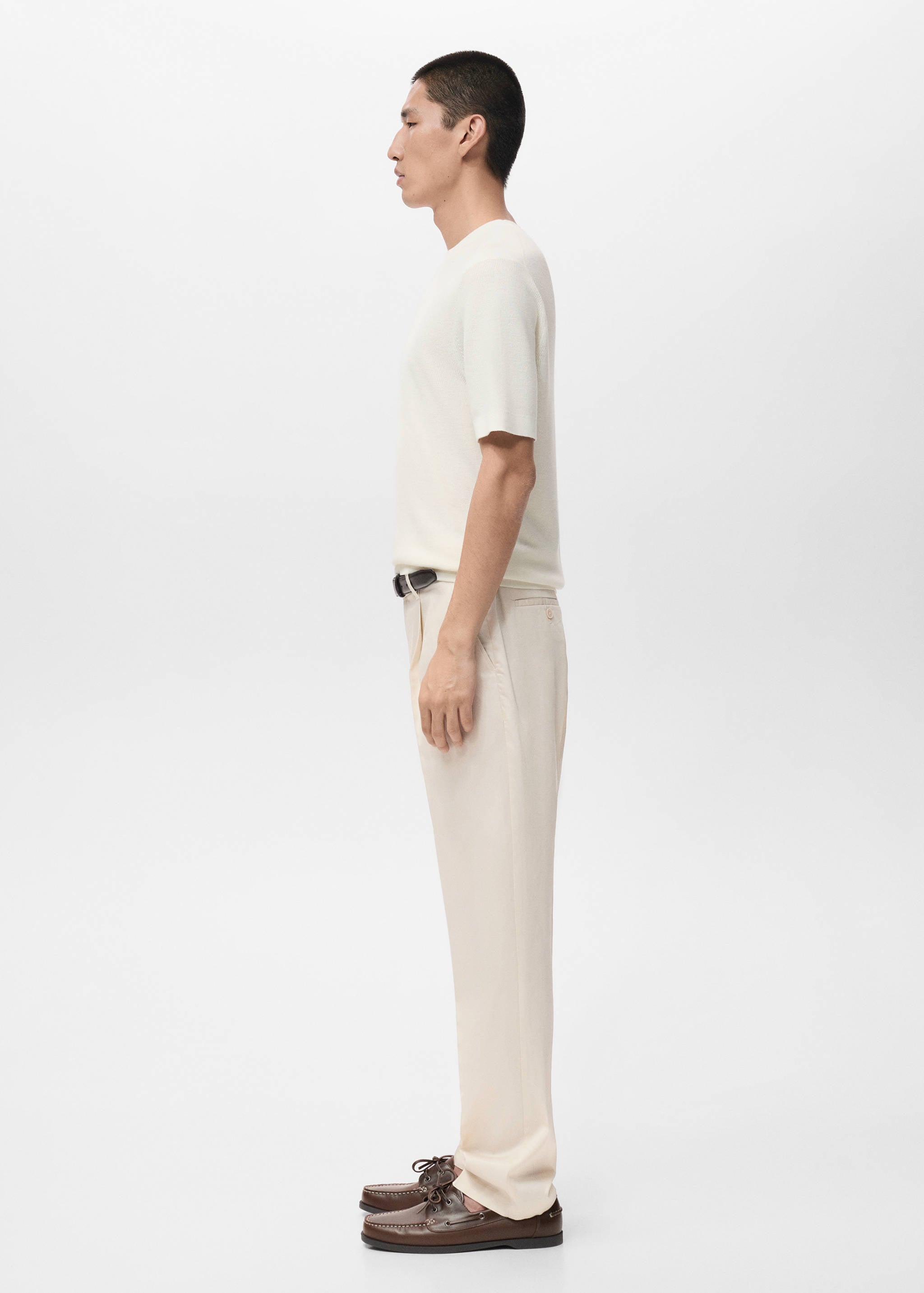 Mango trousers lighter in beige - 008