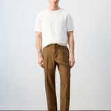 Mango trousers lighter in brown - 001