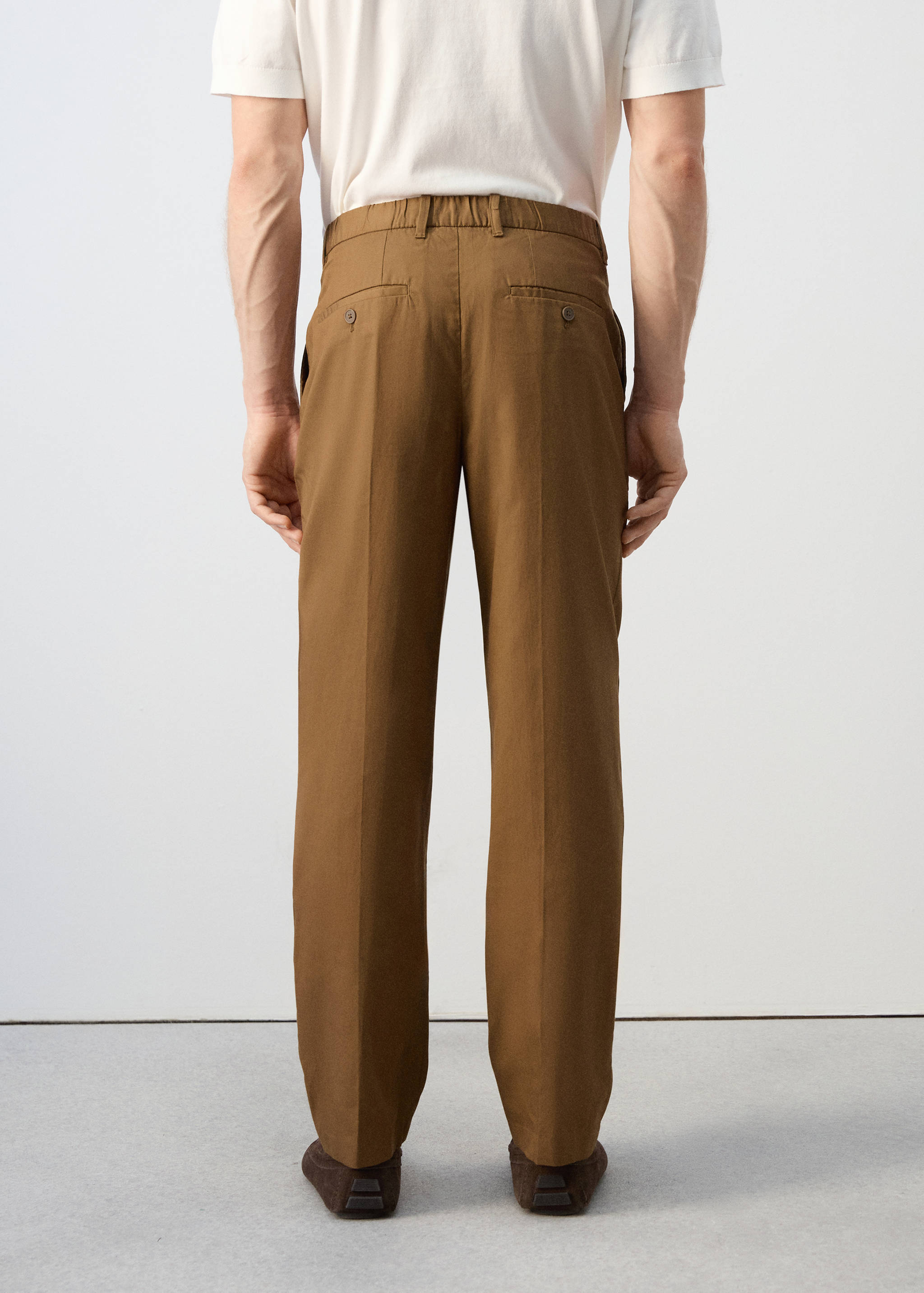 Mango trousers lighter in brown - 003