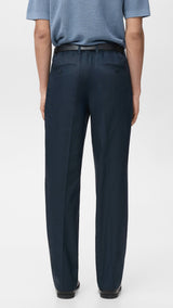 Mango trousers lighter in navy - 003
