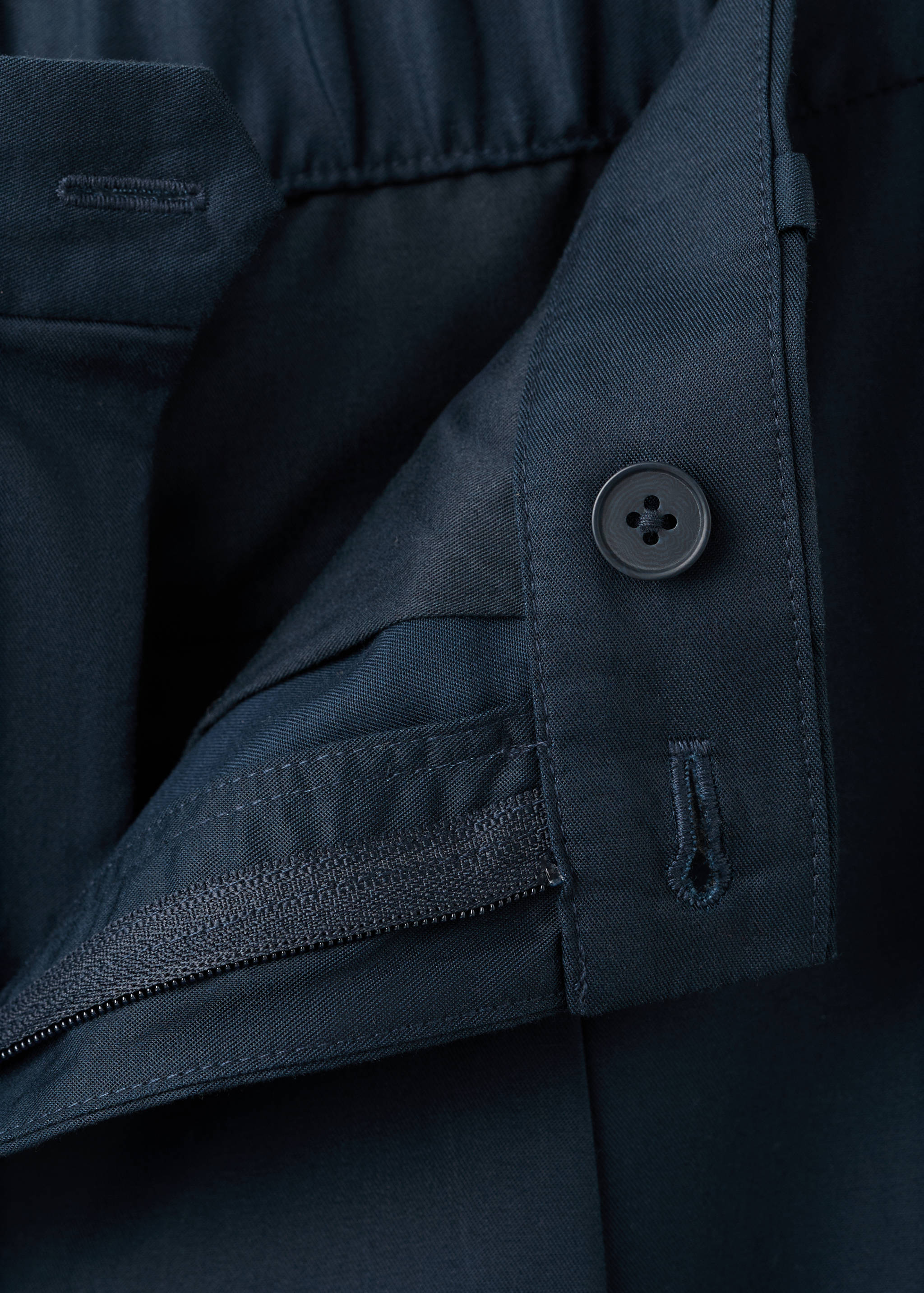Mango trousers lighter in navy - 023