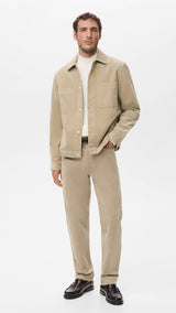Mango trousers ercolano in sand - 001