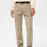 Mango trousers ercolano in sand - 002