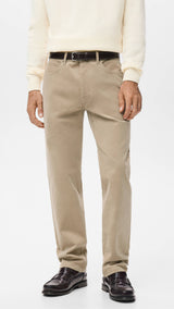 Mango trousers ercolano in sand - 002