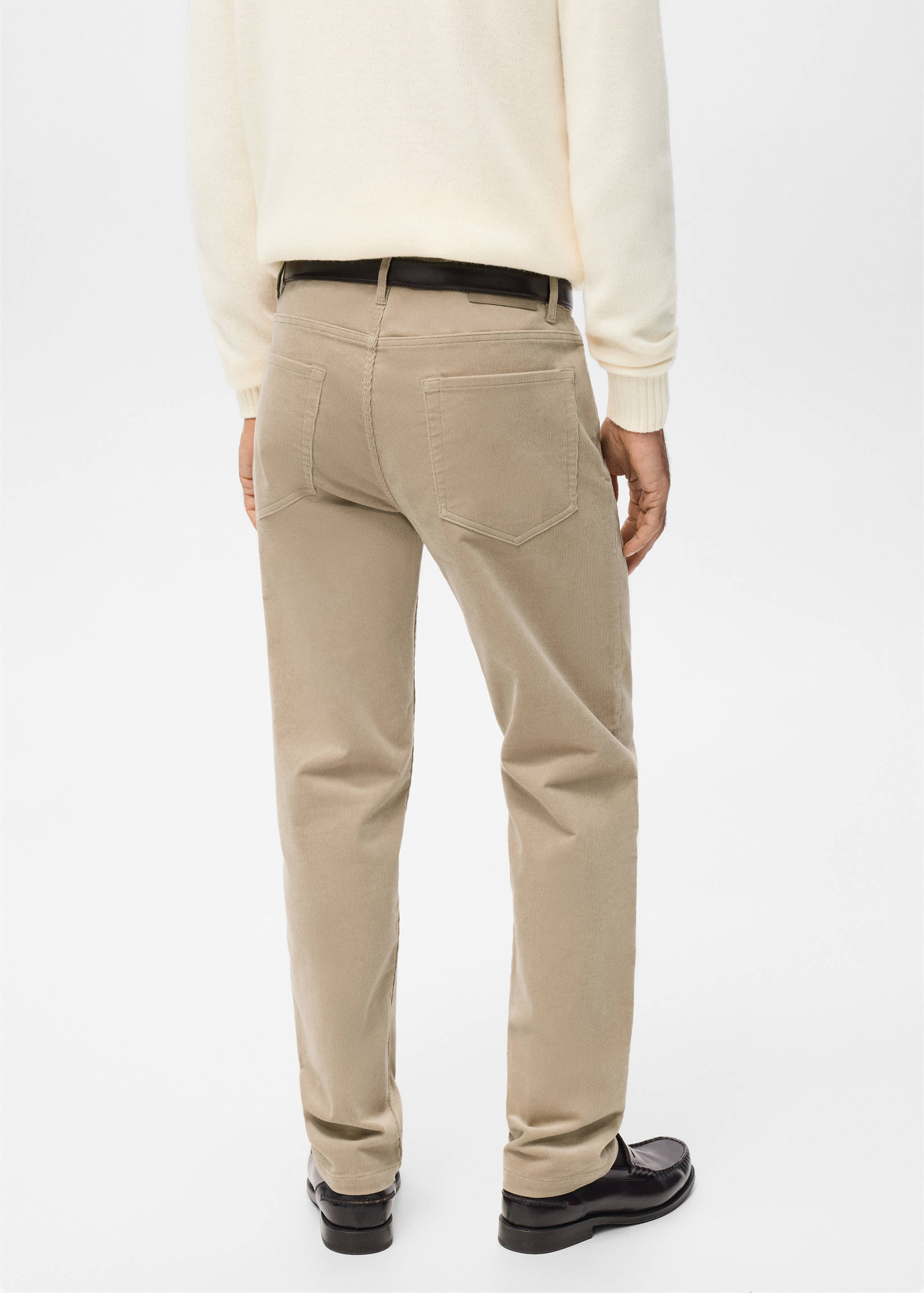 Mango trousers ercolano in sand - 003