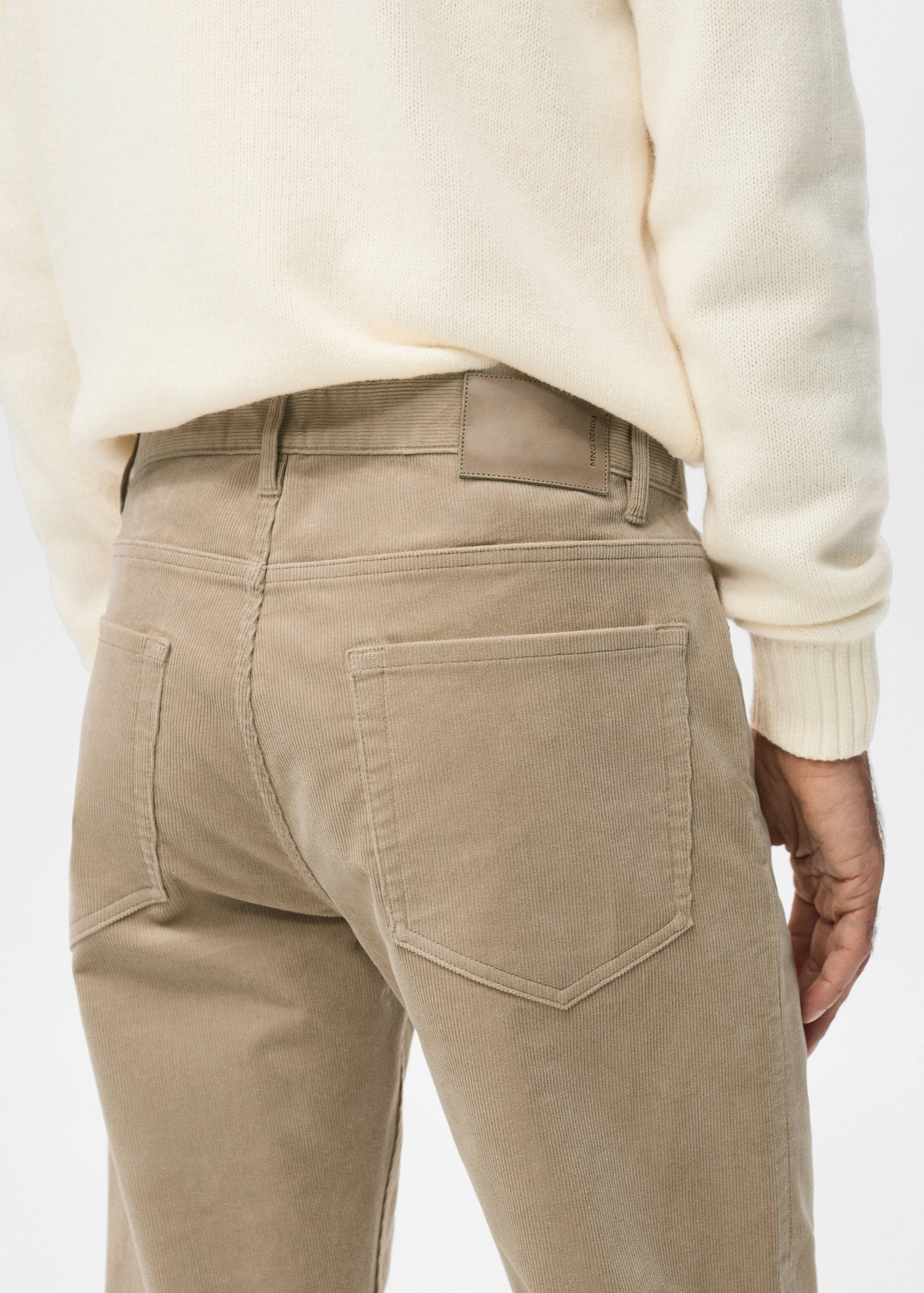 Mango trousers ercolano in sand - 008