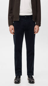 Mango trousers ercolano in midnight blue - 002