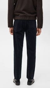 Mango trousers ercolano in midnight blue - 003