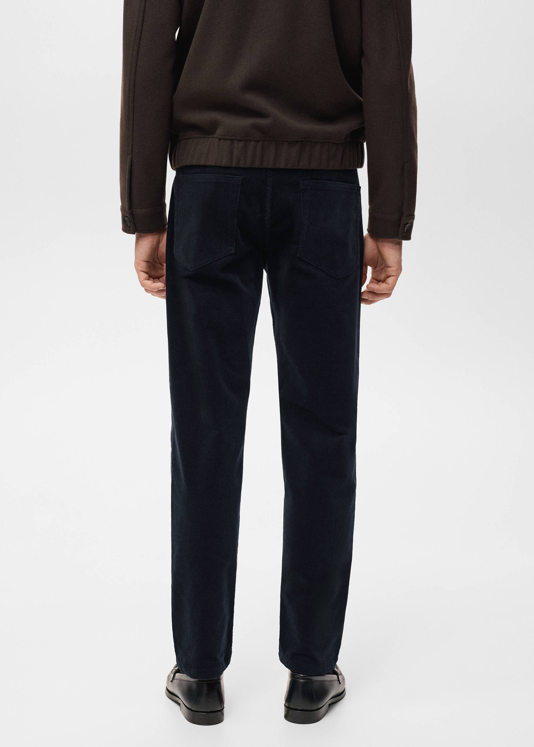 Mango trousers ercolano in midnight blue - 003