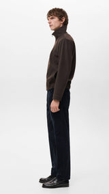 Mango trousers ercolano in midnight blue - 008