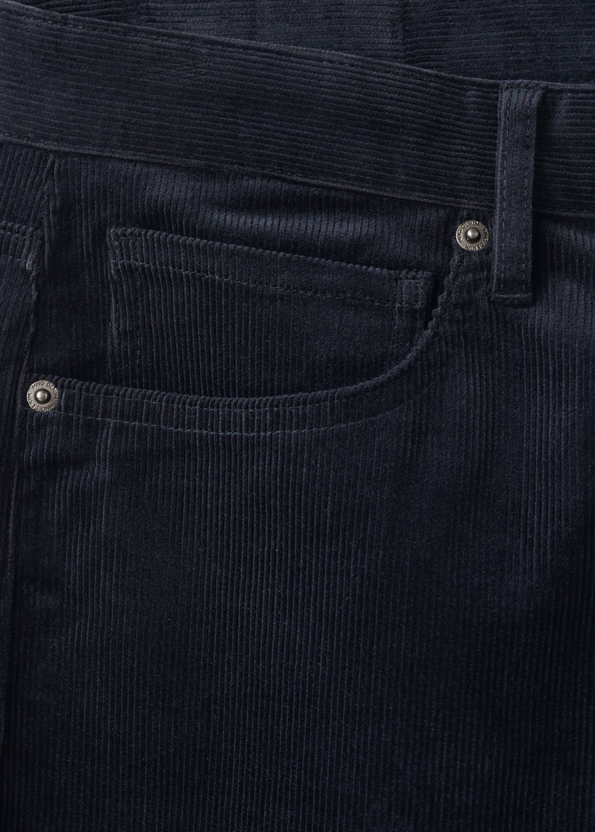 Mango trousers ercolano in midnight blue - 030