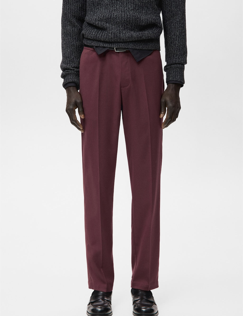 Mango trousers rock in eggplant - Image 1