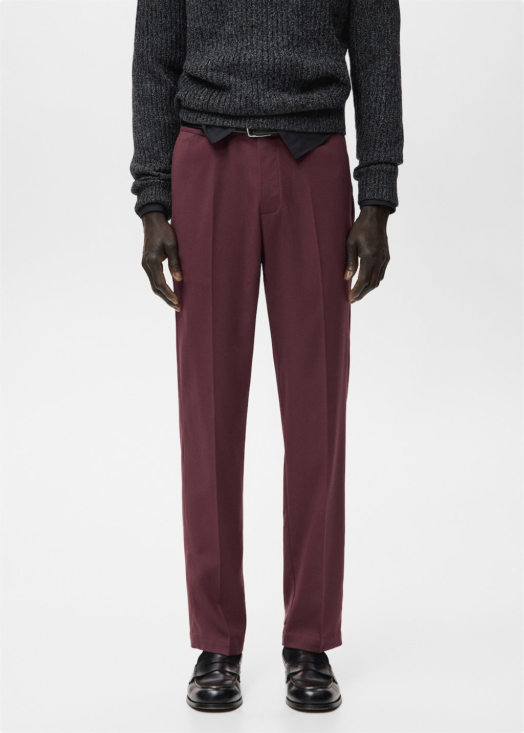 Mango trousers rock in eggplant - Image 1