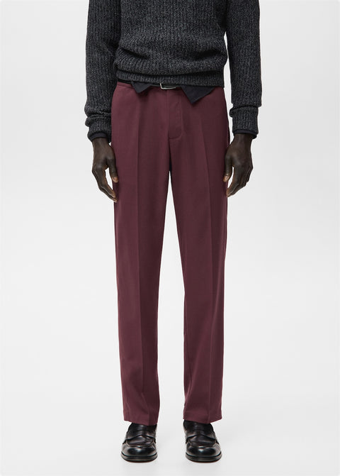 Mango trousers rock in eggplant