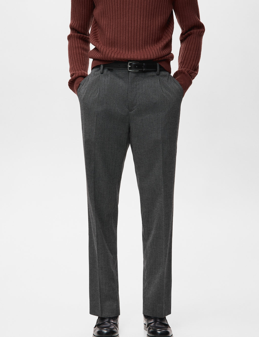 Mango trousers zeal in dark vigore grey - Image 1