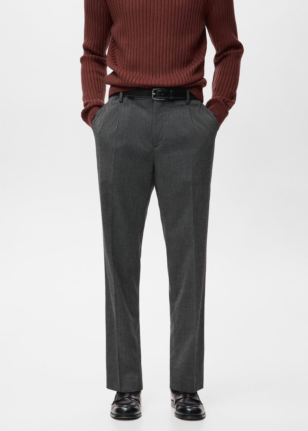 Mango trousers zeal in dark vigore grey - Image 1