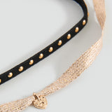 Mango necklace cheart in black - Image 1
