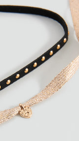 Mango necklace cheart in black - Image 1