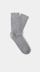 Mango socks canale in light vigore grey-021