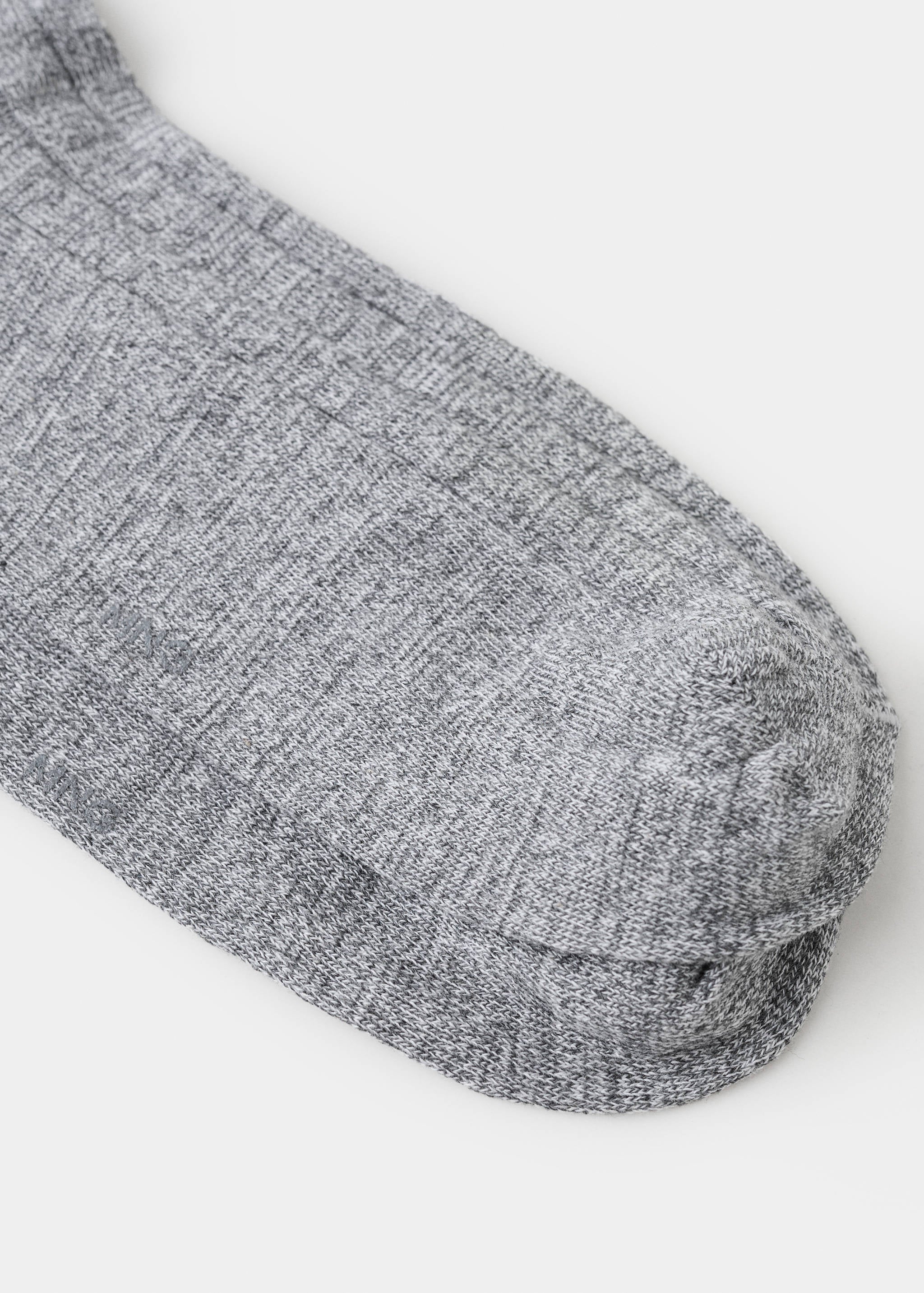 Mango socks canale in light vigore grey-023