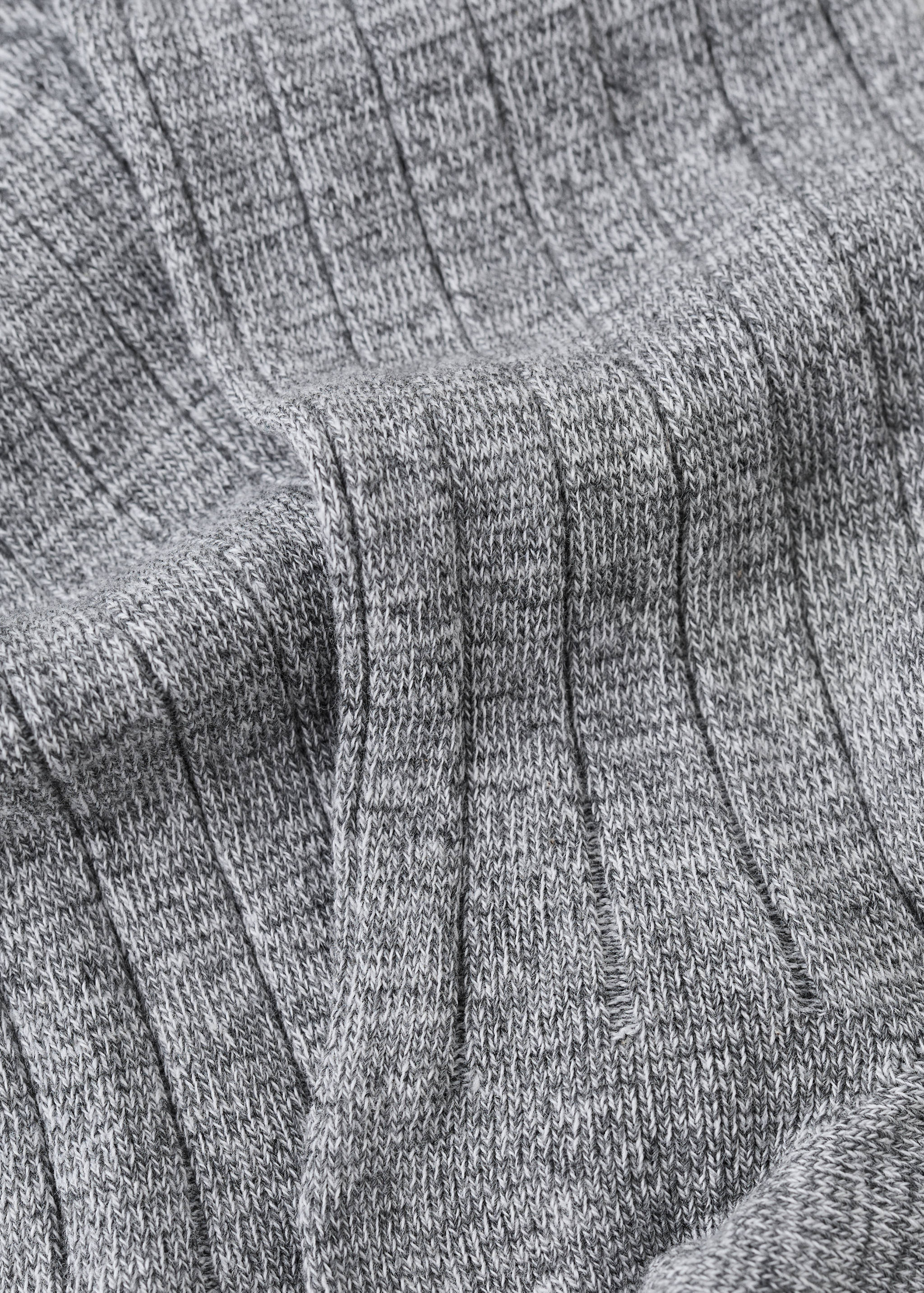Mango socks canale in light vigore grey-030