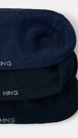 Mango socks pinknavy in navy - Image 2