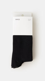 Mango socks triblack in black - Image 3