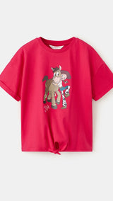 Mango t-shirt tsjessie in red - Image 1