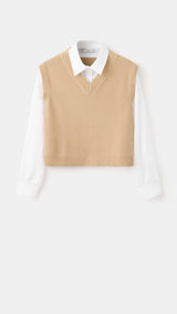 Mango sweater lily in camel - Image 2