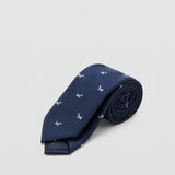 Mango tie dog in navy - Image 1