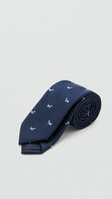 Mango tie dog in navy - Image 1