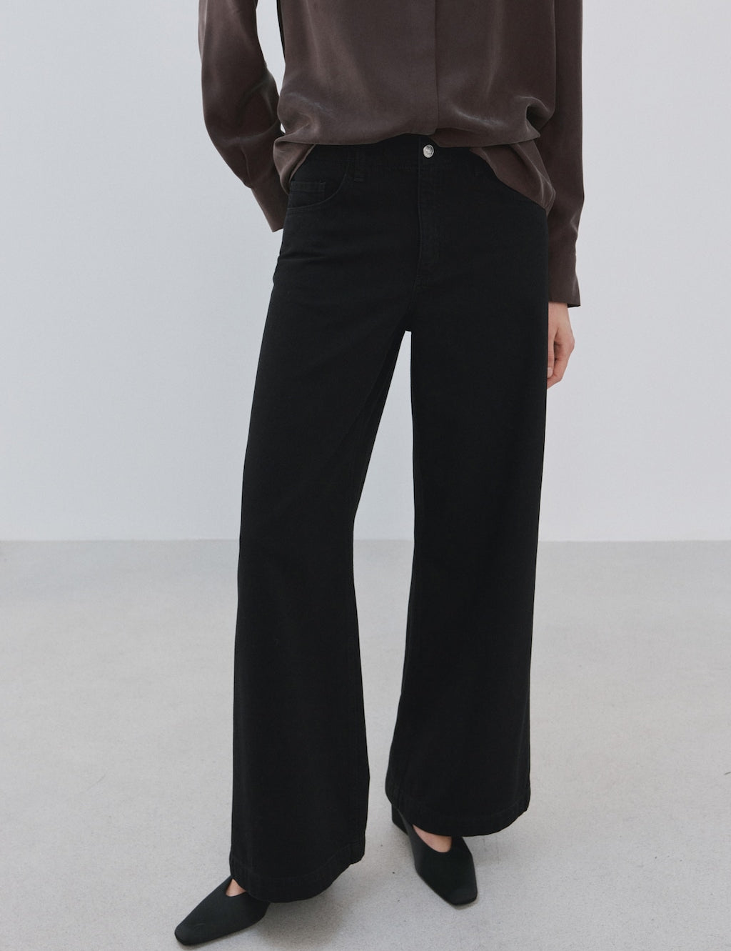 Mango jeans lia in black denim - Image 1