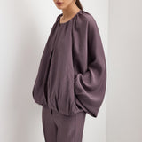 Mango trousers lilli in purple brown - Image 4