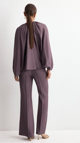 Mango trousers lilli in purple brown - Image 6