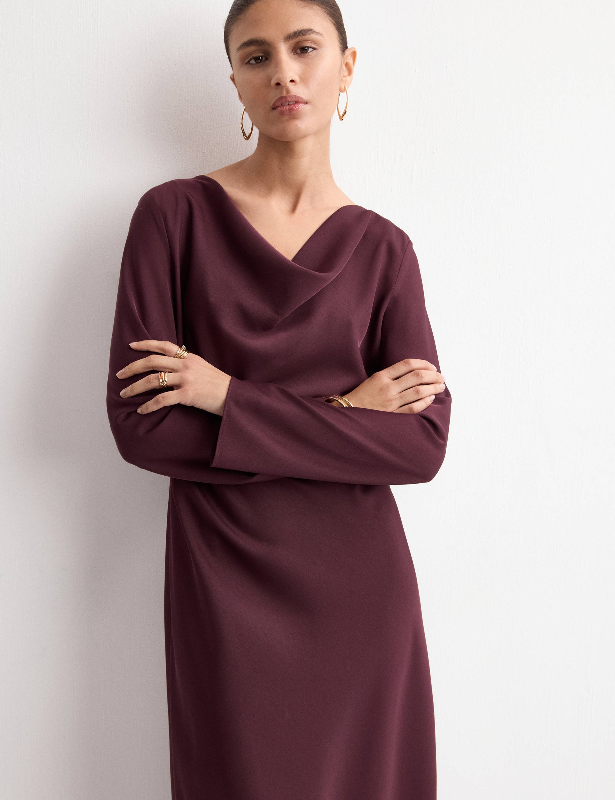 Mango dress francy in garnet-002