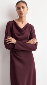Mango dress francy in garnet-002