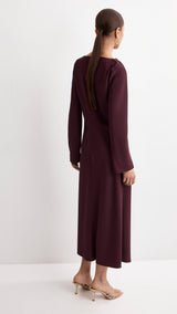 Mango dress francy in garnet-003