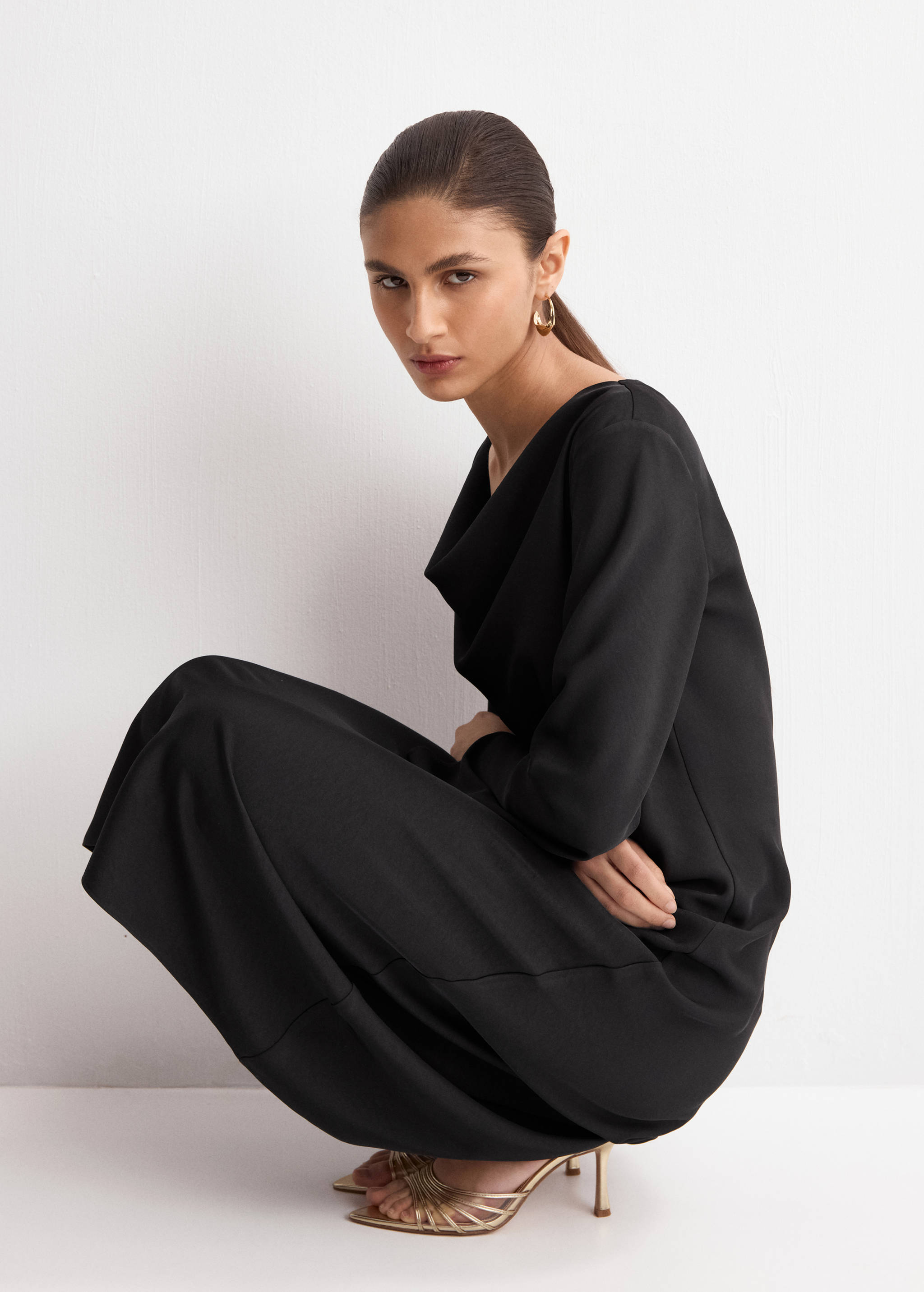 Mango dress francy in black-008