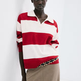 Mango sweater polotus in red - Image 1