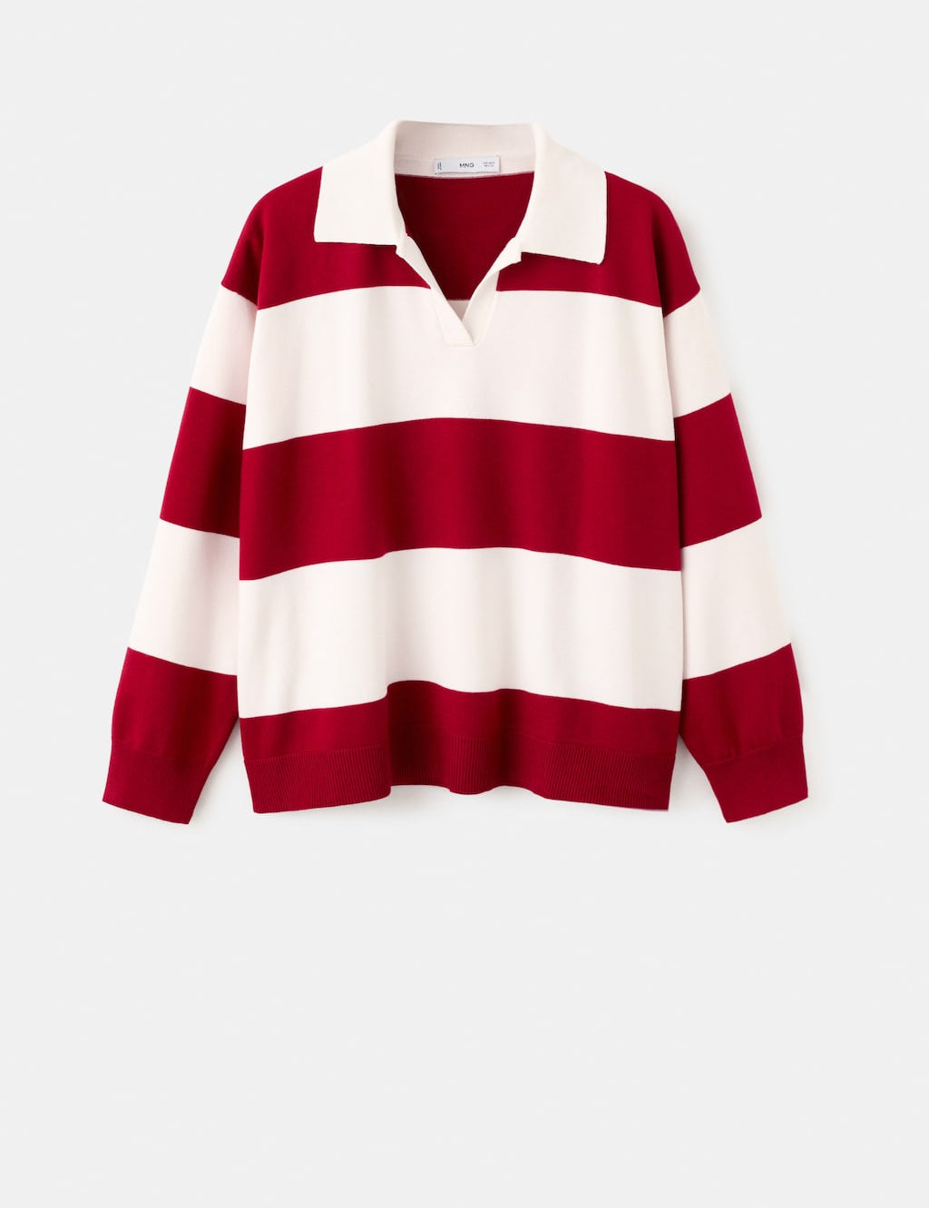 Mango sweater polotus in red - Image 2