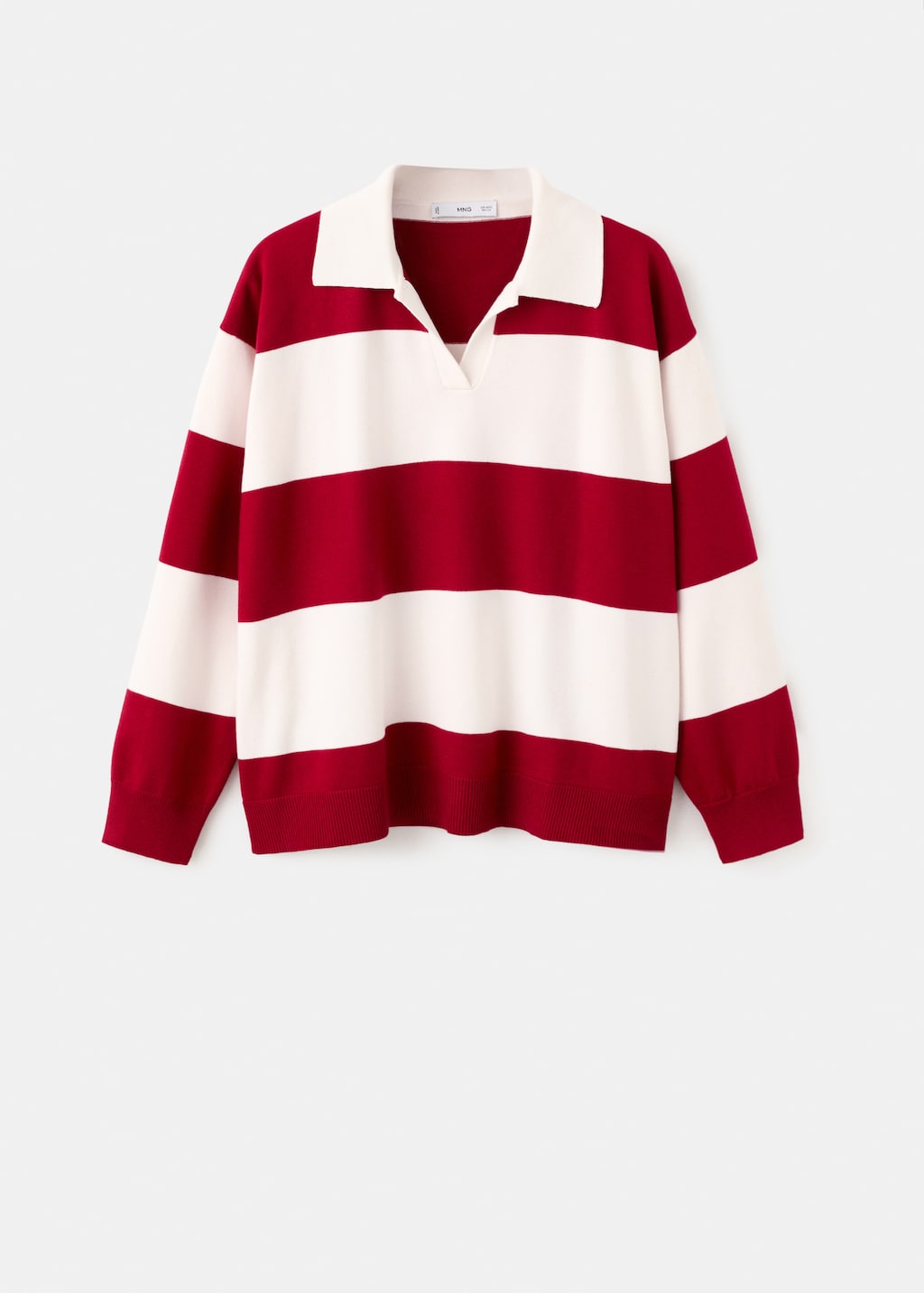 Mango sweater polotus in red - Image 2