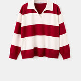 Mango sweater polotus in red - Image 2