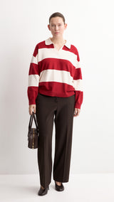 Mango sweater polotus in red - Image 5