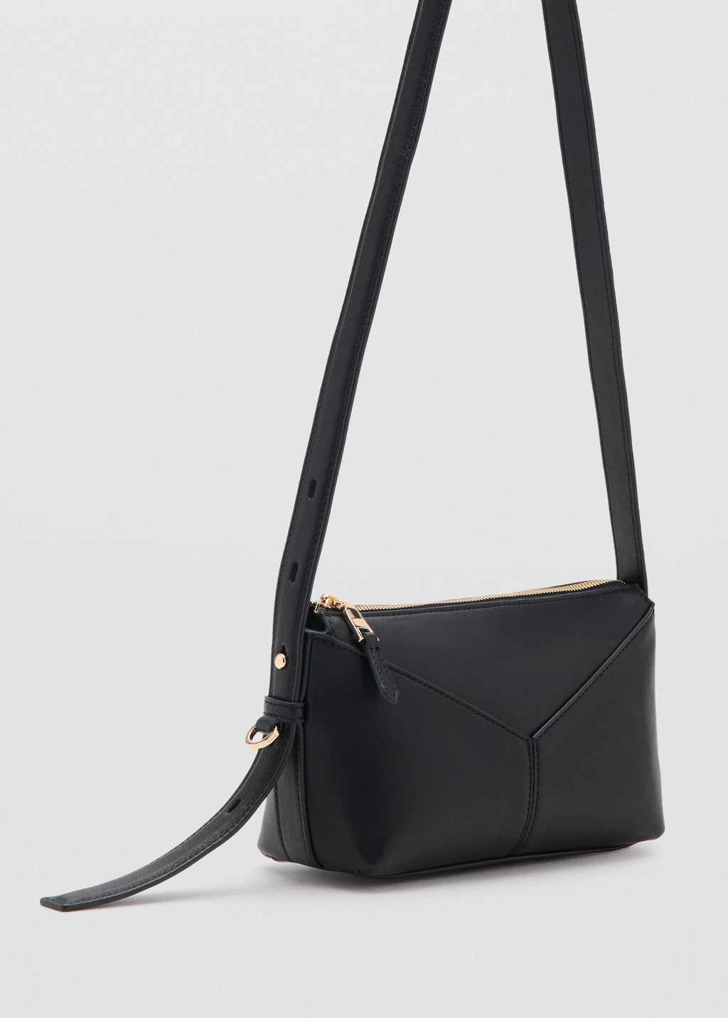 Mango crossbody bag cortado in black - Image 1