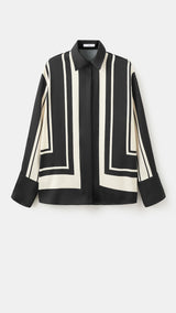 Mango blouse carol in black - Image 2
