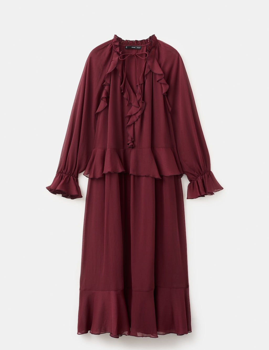 Mango dress cherry in eggplant - Image 2